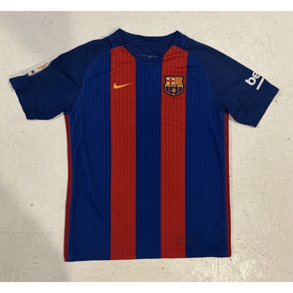FC BARCELONA 2016/2017 HOME FOOTBALL Small SHIRT JERSEY CAMISETA NIKE 776850-481
